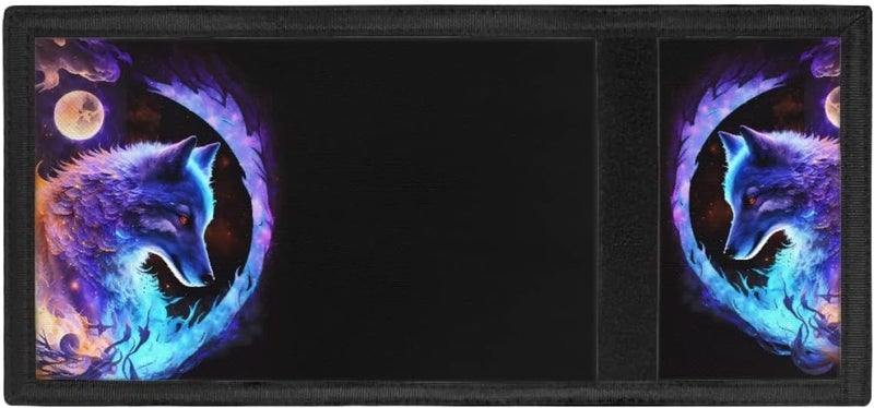 GLUDEAR Kids Boys Girls Wallet Trifold Youth Wallet Coin Pocket Card Holders Outdoor Novelty Wallet Money Organizer,Flame Wolf - Image 4